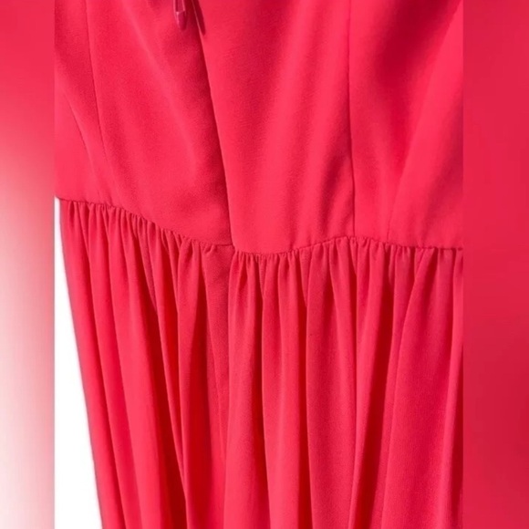 NWT BCBGENERATION Red Bittersweet Piping Spring Formal Maxi Dress Size 2 - Picture 13 of 16